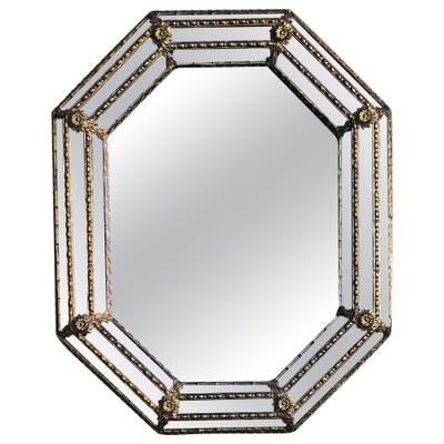 Gilt Octagonal Hollywood Regency Mirror Gilt Octagonal Hollywood Regency Mirror