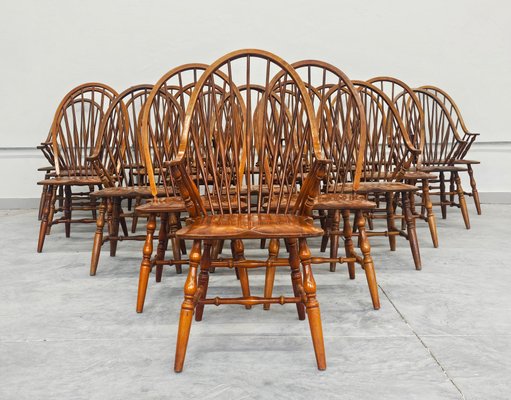 Yugoslavian Windsor Tall Spindle Back Armchair in Beech, Slovenia