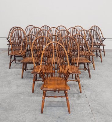 Yugoslavian Windsor Tall Spindle Back Armchair in Beech, Slovenia