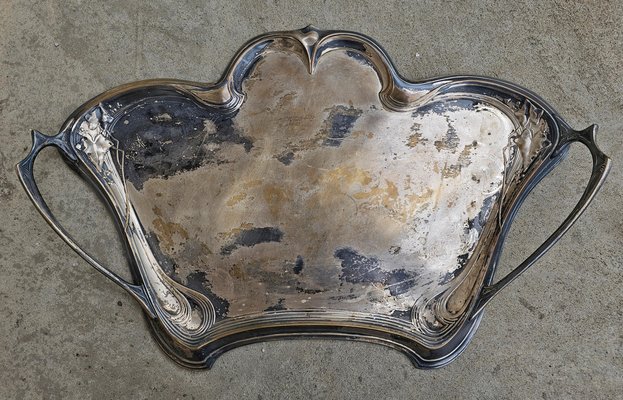Plateau De Service WMF Ikora En Argent Plaqué - Forme Rectangulaire 36x21,5 Cm