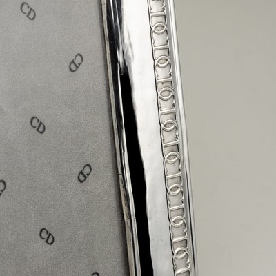Vintage 20th Century Silver Photograph Frame by Christian Dior for