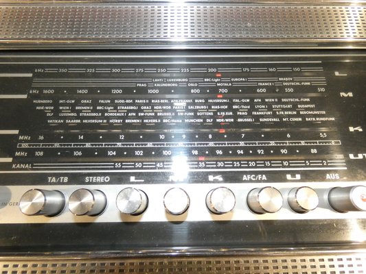 Platine Vinyle Grundig Dual 1224 - Lit 33 Et 45 Tours - Avec Enceintes - Occasion Fonctionnelle