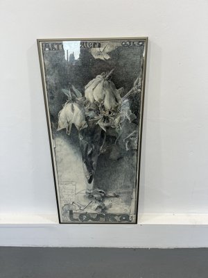 Horst Janssen, Flowers, 1981, Art Print for sale at Pamono