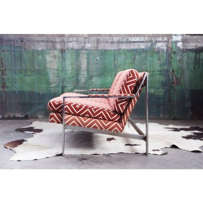 Vintage Chrome Sofa by Milo Baughman, 1970s for sale at Pamono