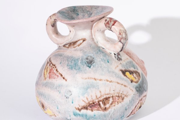 Majolica Vases, 1960s, Set of 2 for sale at Pamono