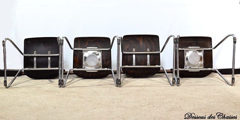 Side Chairs from Pagholz Flötotto, 1960s, Set of 4 for sale at Pamono