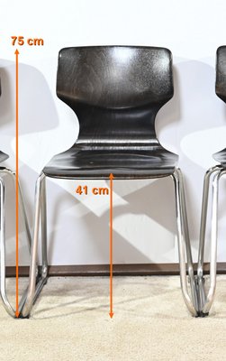 Side Chairs from Pagholz Flötotto, 1960s, Set of 4 for sale at Pamono