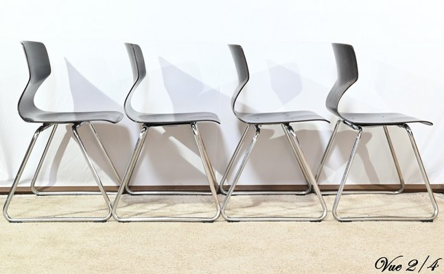 akb　2脚 AICHI パグホルツPAGHOLZ PAGWOOD Side Chairs from Pagholz Flötotto, 1960s, Set of 4 for sale at Pamono