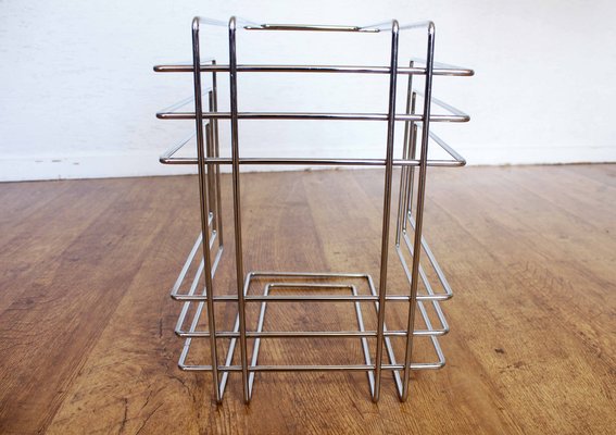 Magazine Rack attributed to Willi Glaeser for Tmp, 1980s for sale