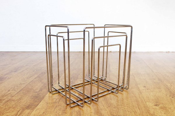 Magazine Rack attributed to Willi Glaeser for Tmp, 1980s for sale