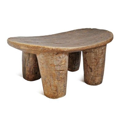 Vintage Senufo Wood Stool for sale at Pamono