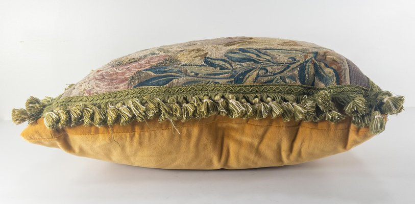 Antique tapestry pillows sales