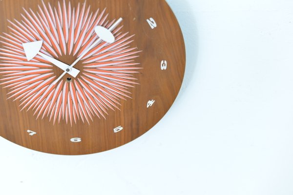 George Nelson Polygon Designer Clock Daiva Walnut Brown  New Japan f/s 