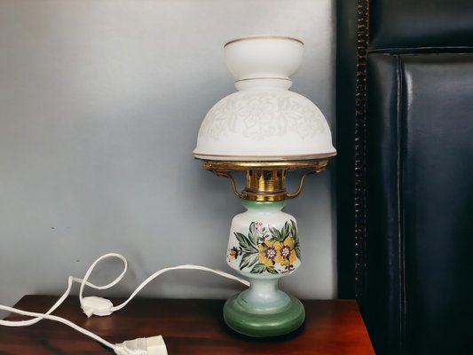Portuguese Farmhouse Hurricane Gone with the Wind Hand Painted