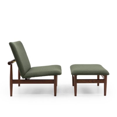 Set of Lounge Chair and Ottoman Japan Series by Finn Juhl for