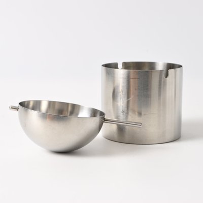 Cendrier Stelton Design Arne Jacobsen 1964 - Métal - Occasion