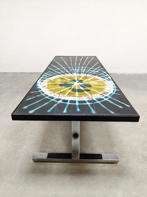 Plateau De Table Basse BELARTI Juliette En Céramique, 123x46 Cm, Occasion