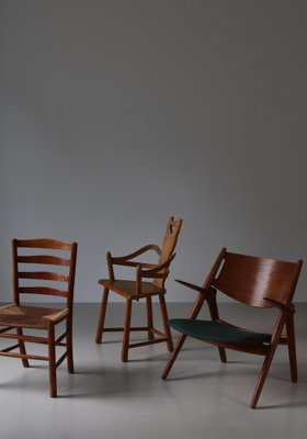 Ch28 Lounge Chair in Patinated Oak attributed to Hans J. Wegner
