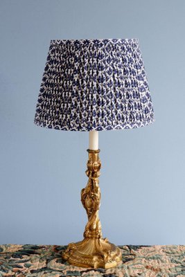 French Louis XV Gilt Bronze Table Lamp, 1800s for sale at Pamono