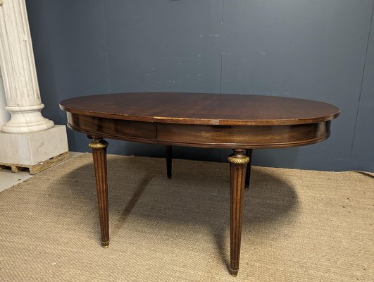 Table Basse Vintage En Acajou Massif - Palazzo INT - Style Rétro - Oval 115 Cm