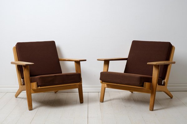 Set of Modern Scandinavian Model Ge-290 Armchairs attributed to