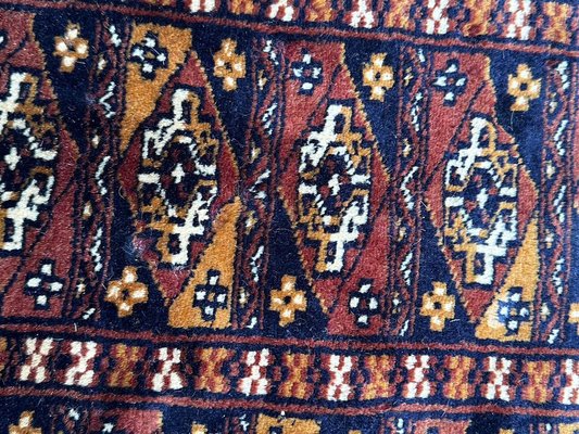 Vintage Turkmen Style Pakistani Chowal Bobyrugs Rug, 1980s for