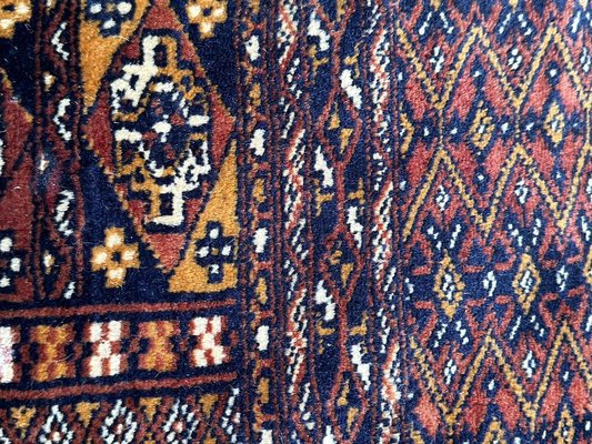 Vintage Turkmen Style Pakistani Chowal Bobyrugs Rug, 1980s for