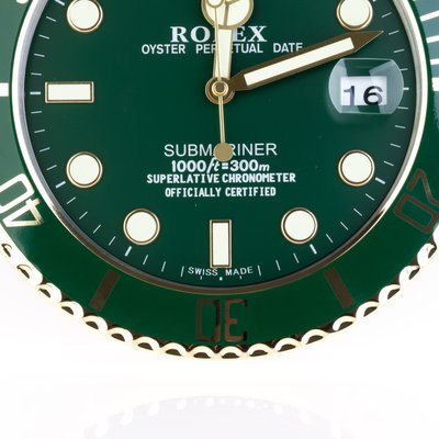 Gold rolex wall clock new arrivals