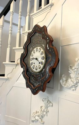 Antique Victorian French Wall Clock, 1860 for sale at Pamono
