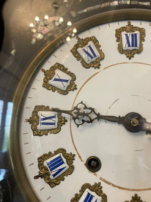 Antique Victorian French Wall Clock, 1860 for sale at Pamono