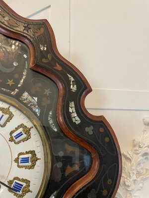 Antique Victorian French Wall Clock, 1860 for sale at Pamono