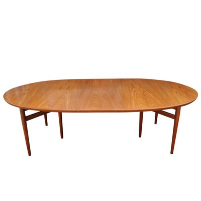 Danish Model 212 Extending Oval Dining Table in Teak by Arne Vodder for Sibast Mobler 1960s