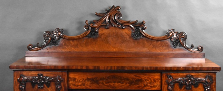 Victorian Flame Mahogany Sideboard 1860