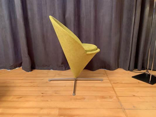 一人掛けソファ Verner Panton K1 Cone Chair Model K1 Cone Chair by Verner Panton for Plus-Linje, 1950s for