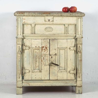 ★ FRIPIER_vintage_★ Antique Wooden Refrigerator, 1900 for sale at Pamono