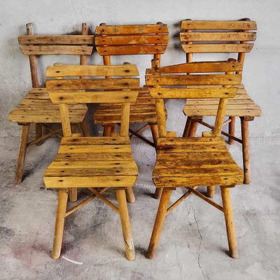 Vintage children's wooden chairs discount