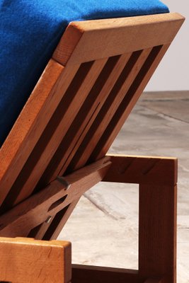 GE421 Getama Oak Armchair with Adjustable Backrest by Hans J