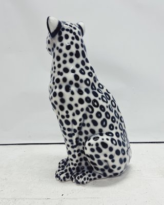 Snow Leopard Ceramic Figurine by Ceramiche Boxer for sale at Pamono