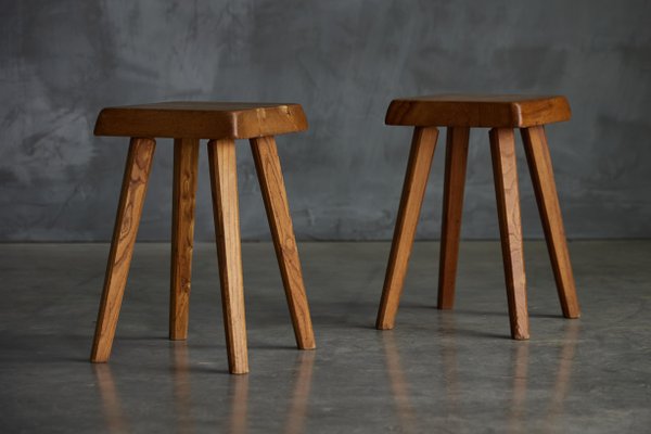S01 Stools attributed to Pierre Chapo, France, 1970s for sale at