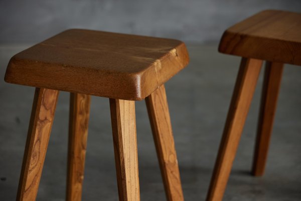 S01 Stools attributed to Pierre Chapo, France, 1970s for sale at