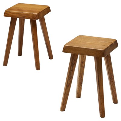 S01 Stools attributed to Pierre Chapo, France, 1970s for sale at