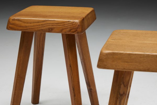 スツール Pierre Chapo S01 Vintage S01 Stools attributed to Pierre