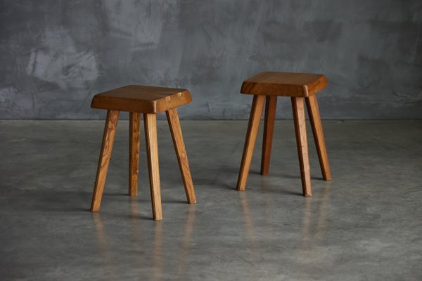 S01 Stools attributed to Pierre Chapo, France, 1970s for sale at