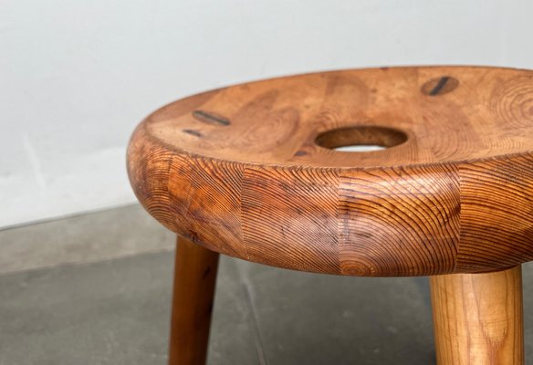 Mid-Century Pinewood Sauna Stool by Bertel Gardberg for Artek