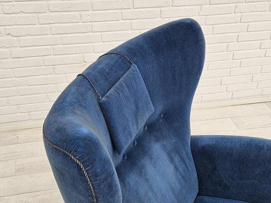 Vintage Danish Highback Relax Armchair, 1960s for sale at Pamono