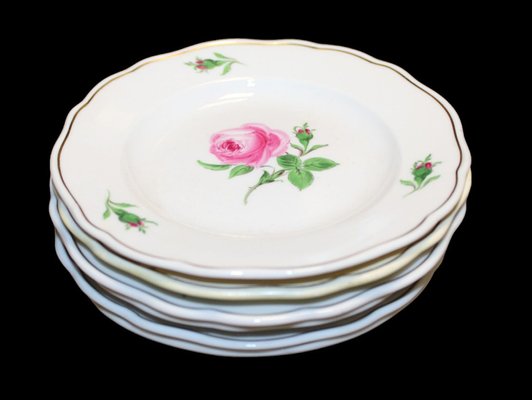 Meissen Porcelain Plates, 1930s, Set of 30 for sale at Pamono
