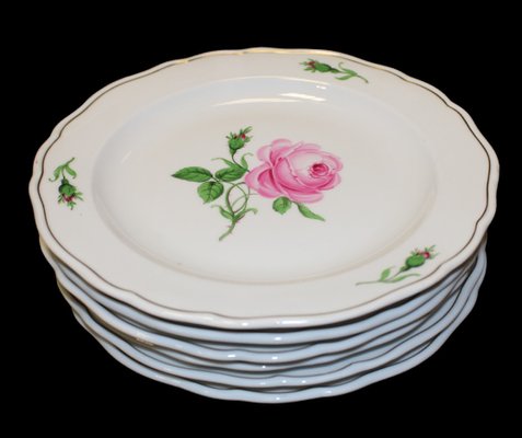 Meissen Porcelain Plates, 1930s, Set of 30 for sale at Pamono