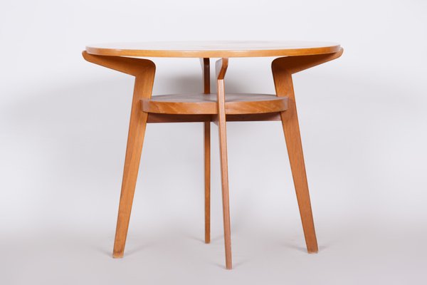 Small Mid-Century Oak Side Table, 1950s for sale at Pamono