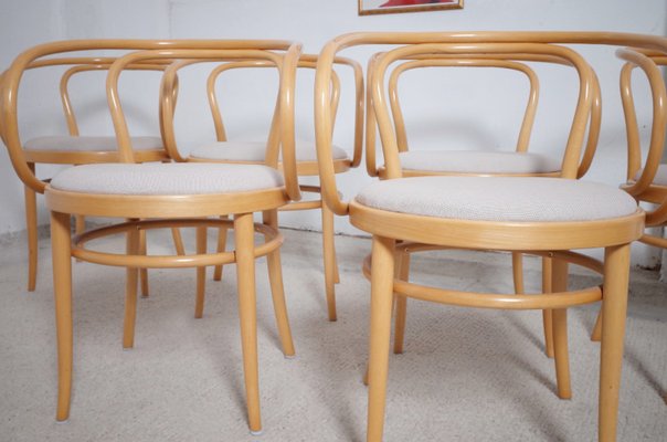 209 Armchairs from Thonet, 1986, Set of 6 for sale at Pamono