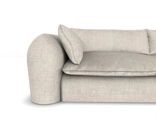Modern Comfy Sofa in Beige Famiglia Fabric by Collector for sale at Pamono